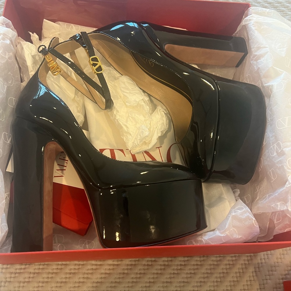 Valentino Ankle Strap Platform Heel